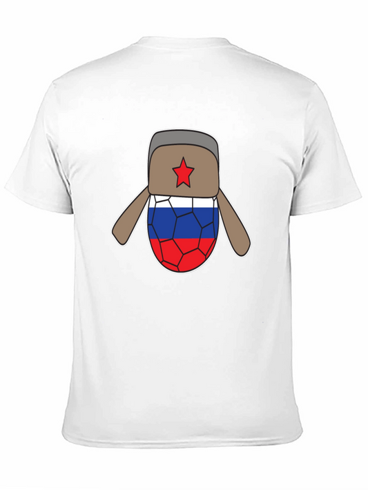 Russian Flag Ushanka T-Shirt
