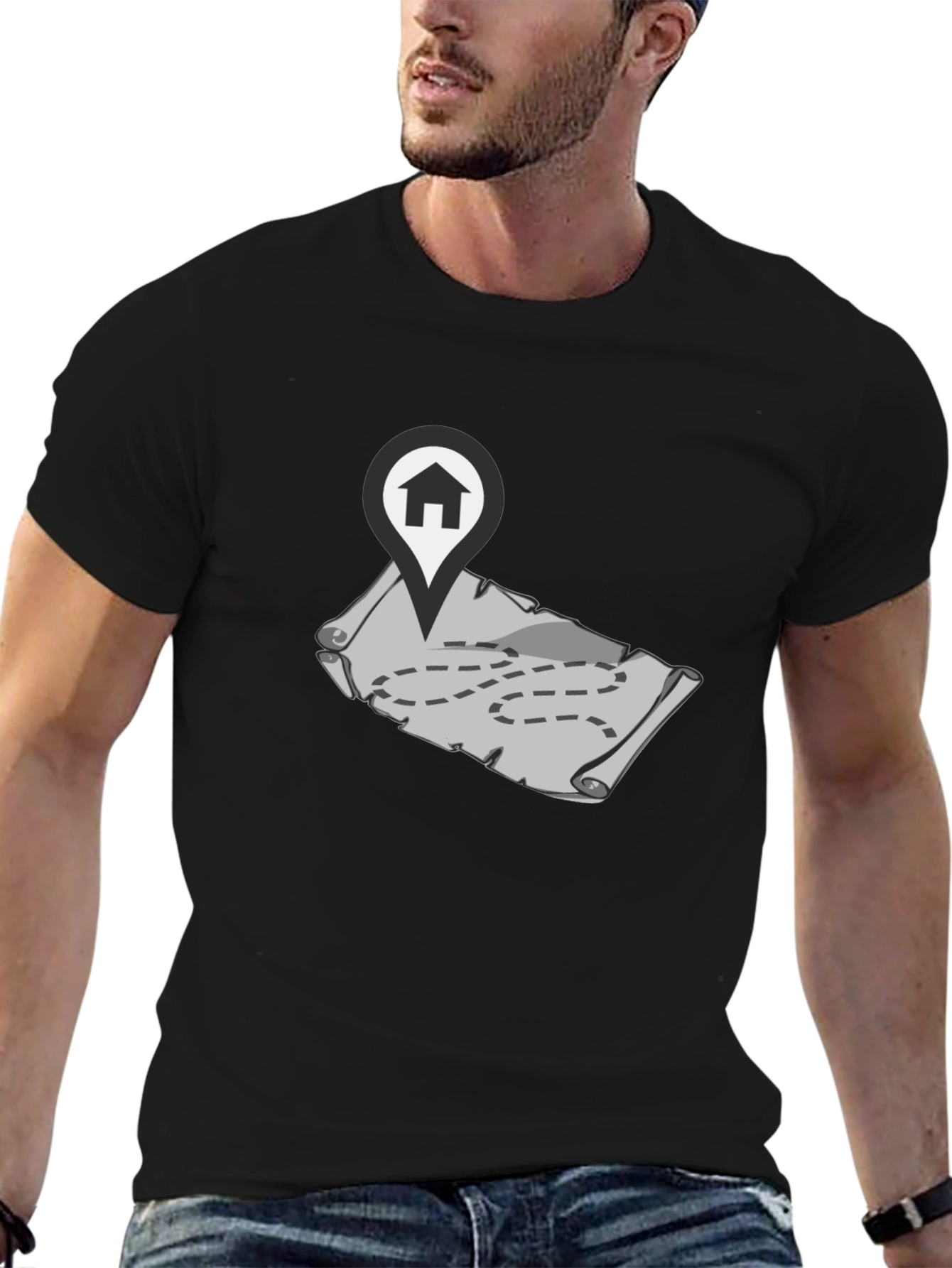 Adventure Map T-Shirt: Home is the Destination!