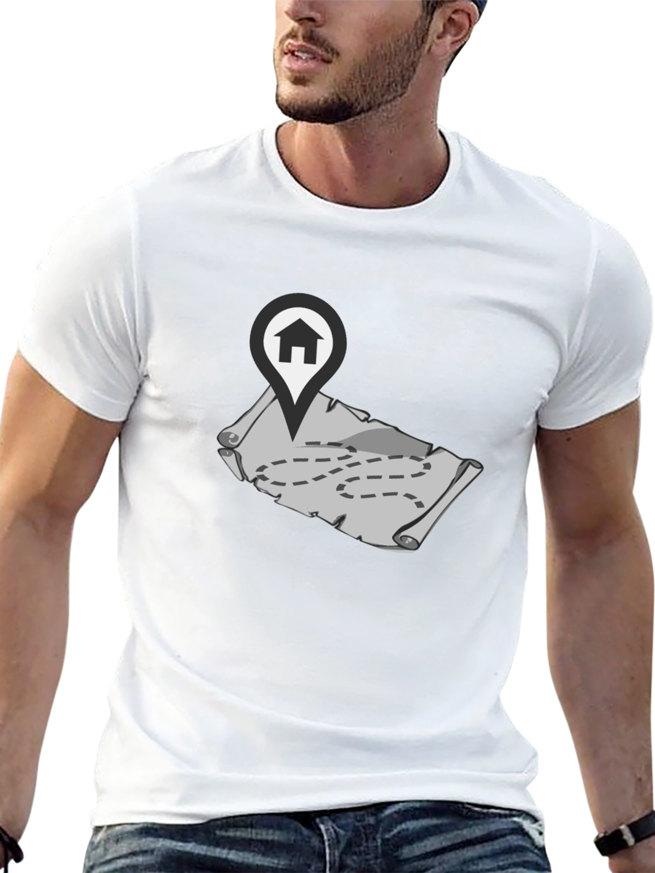 Adventure Map T-Shirt: Home is the Destination!