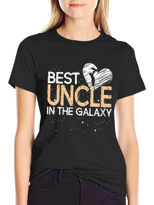 Best Uncle in the Galaxy Black T-Shirt