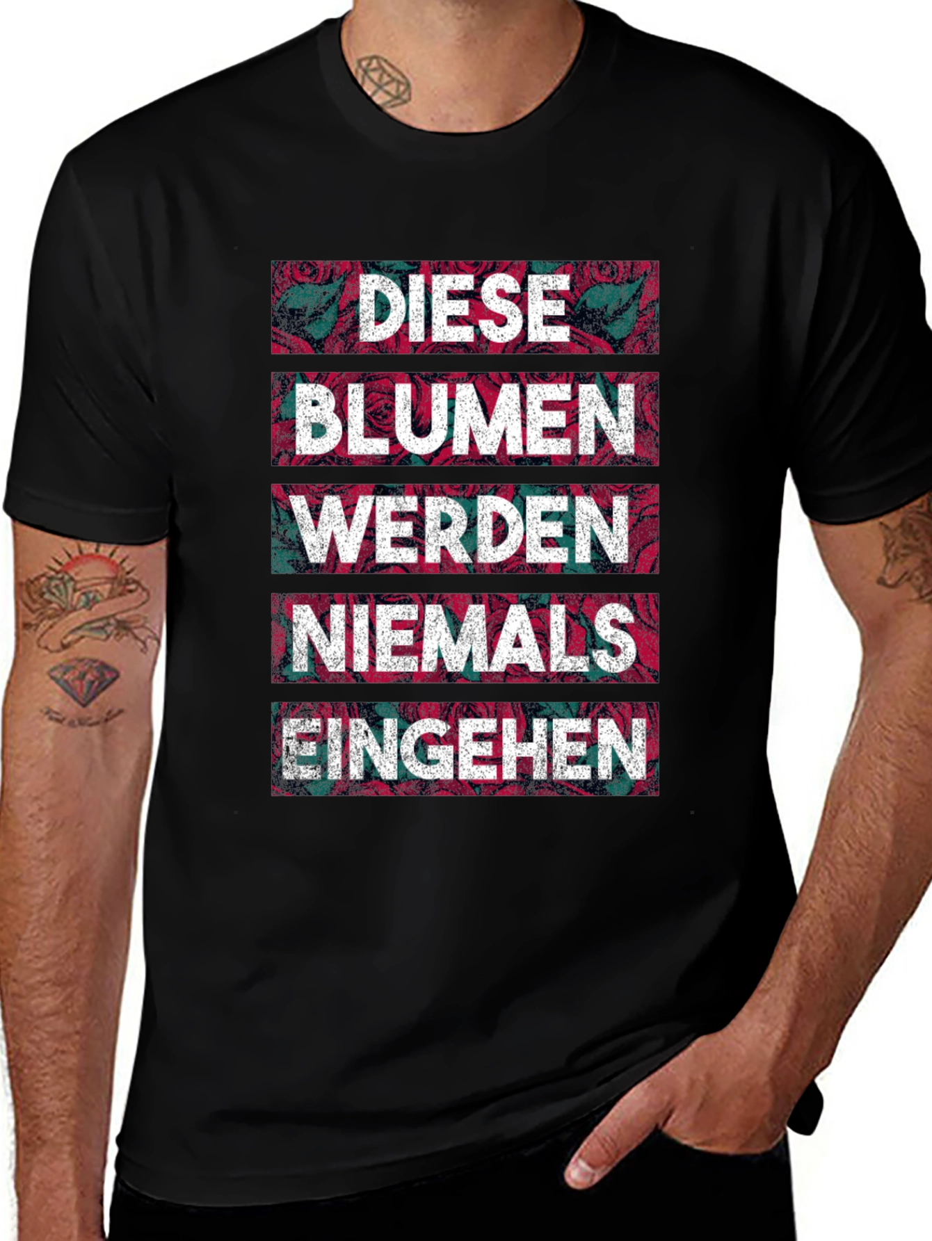 Diese Blumen T-Shirt - Never Fade Flower Graphic Tee