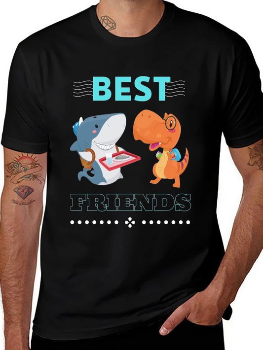 Best Friends Shark & Dino Graphic T-Shirt