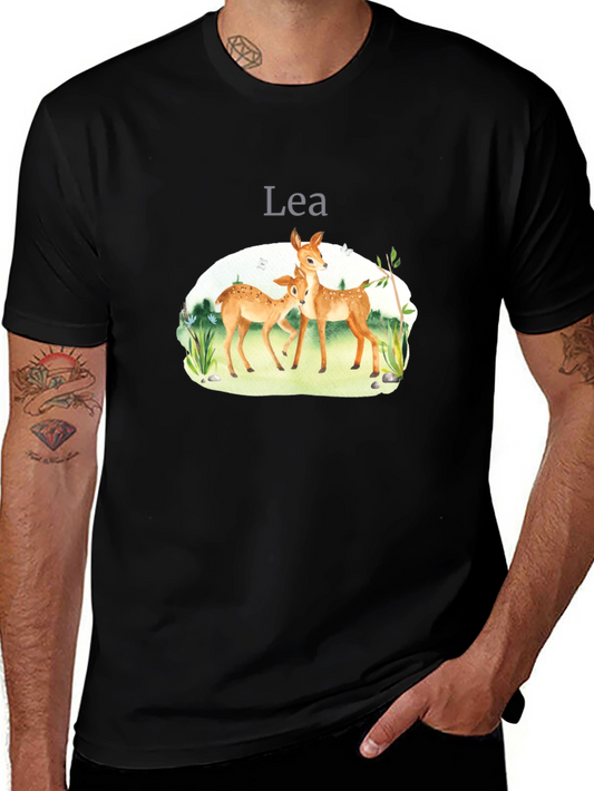 Deer Family Graphic Tee - Lea