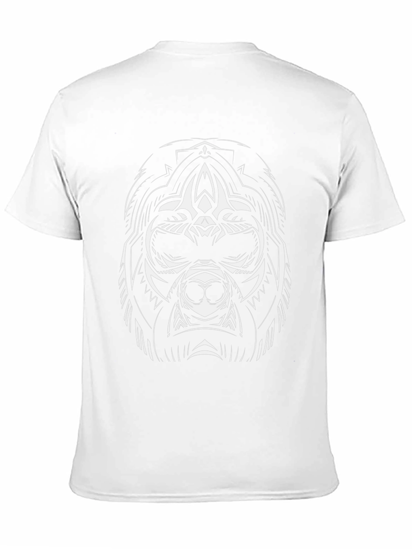 Tribal Gorilla Graphic Black T-Shirt