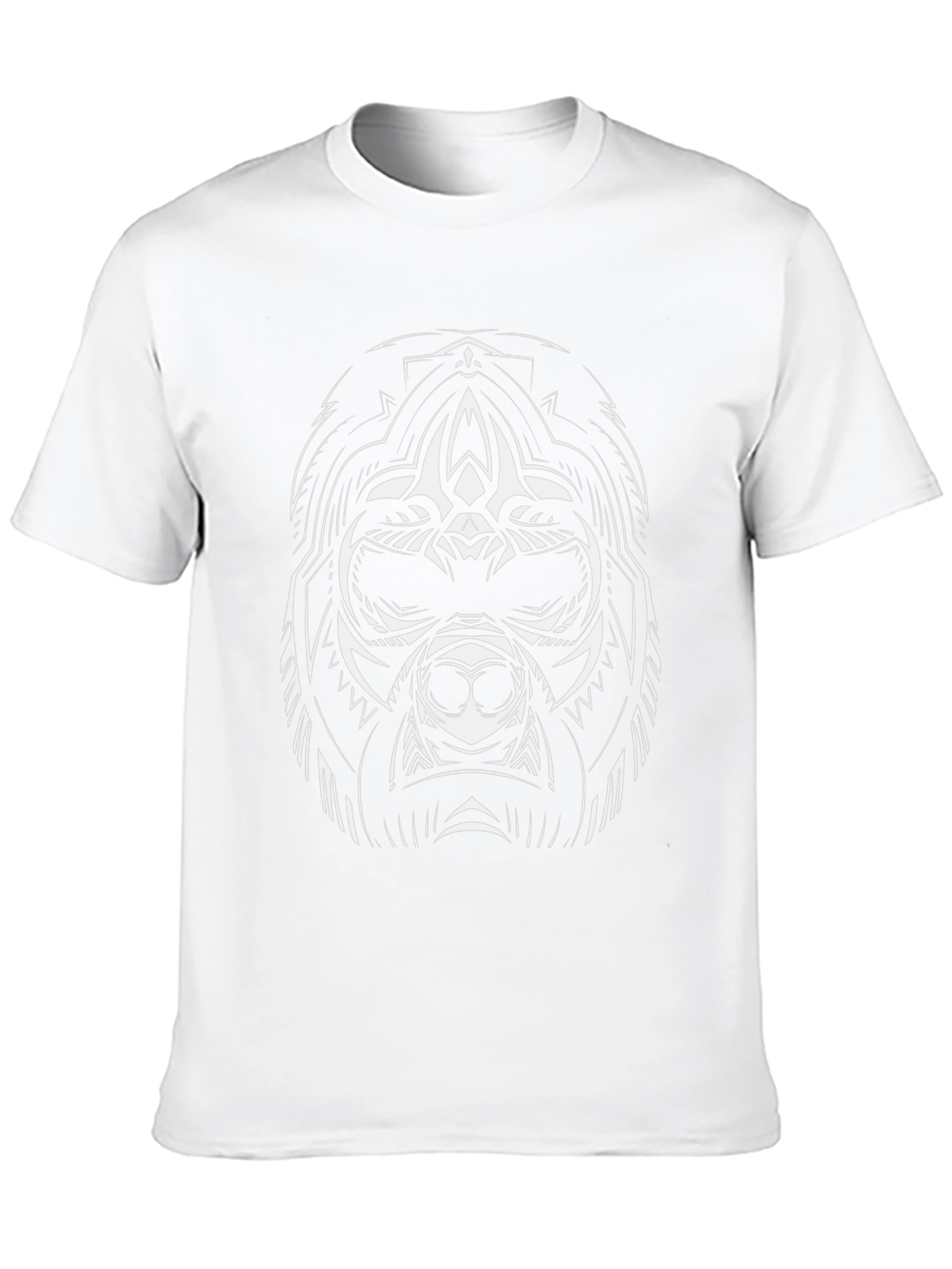 Tribal Gorilla Graphic Black T-Shirt