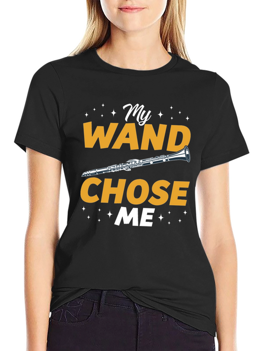 My Wand Chose Me Clarinet T-Shirt