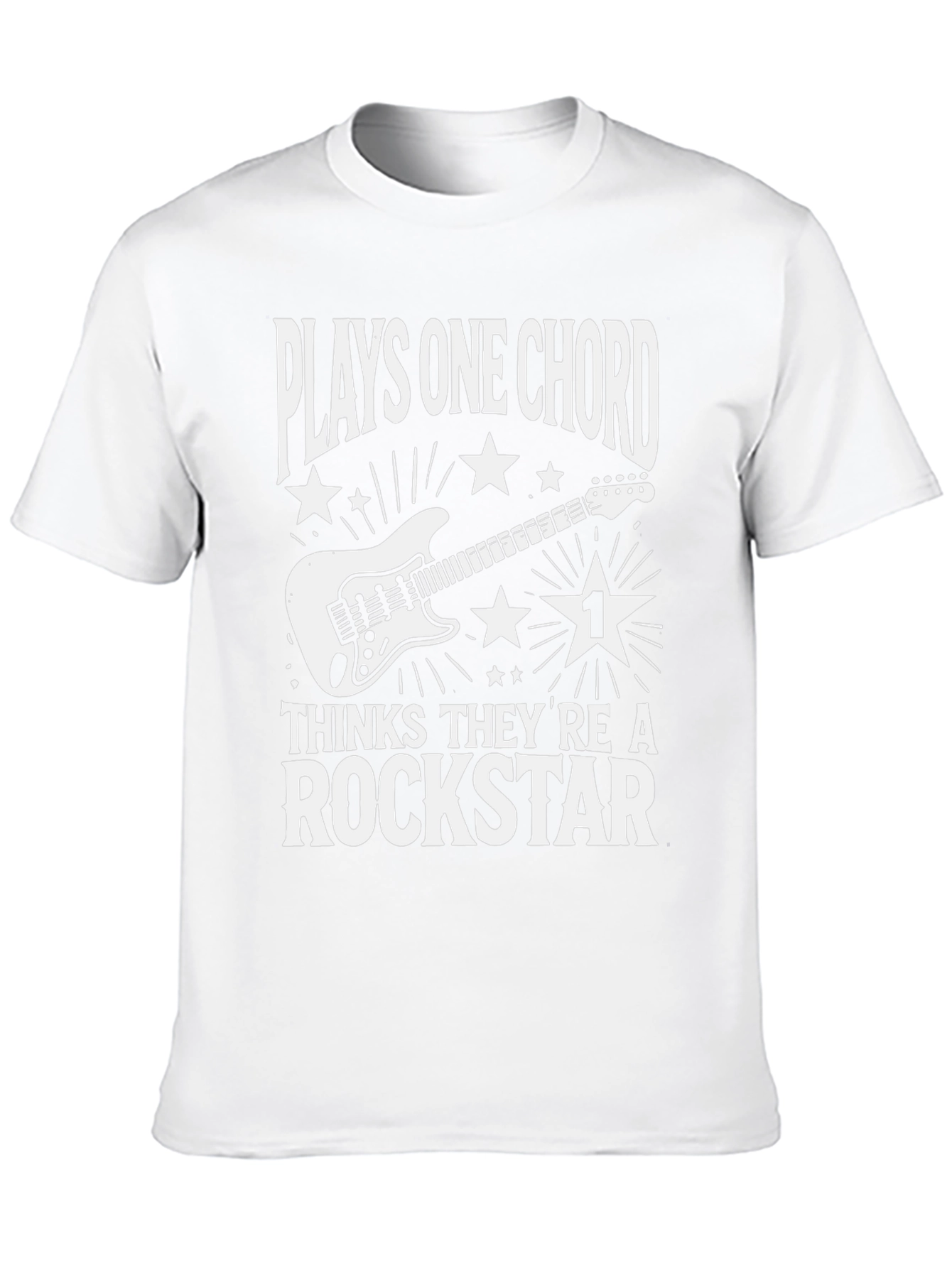 Plays One Chord Guitar Graphic T-Shirt