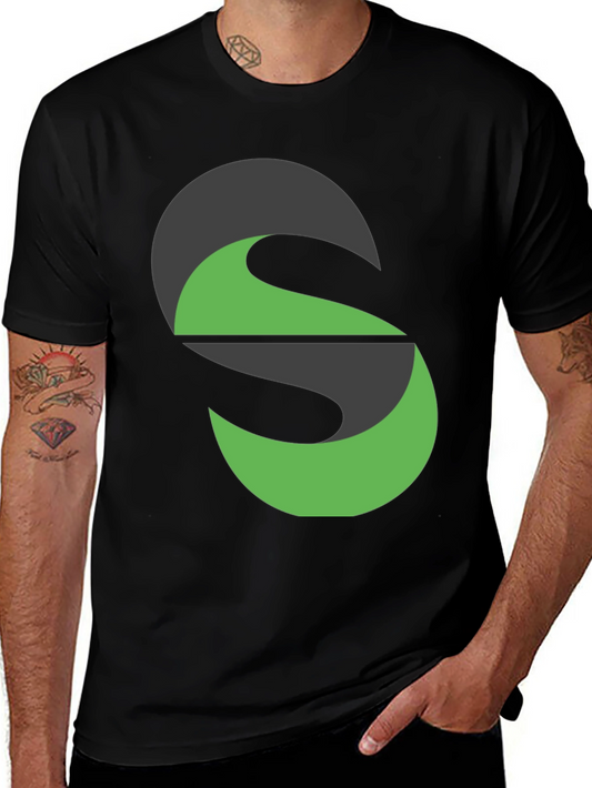 Abstract S Graphic Tee - Modern Design
