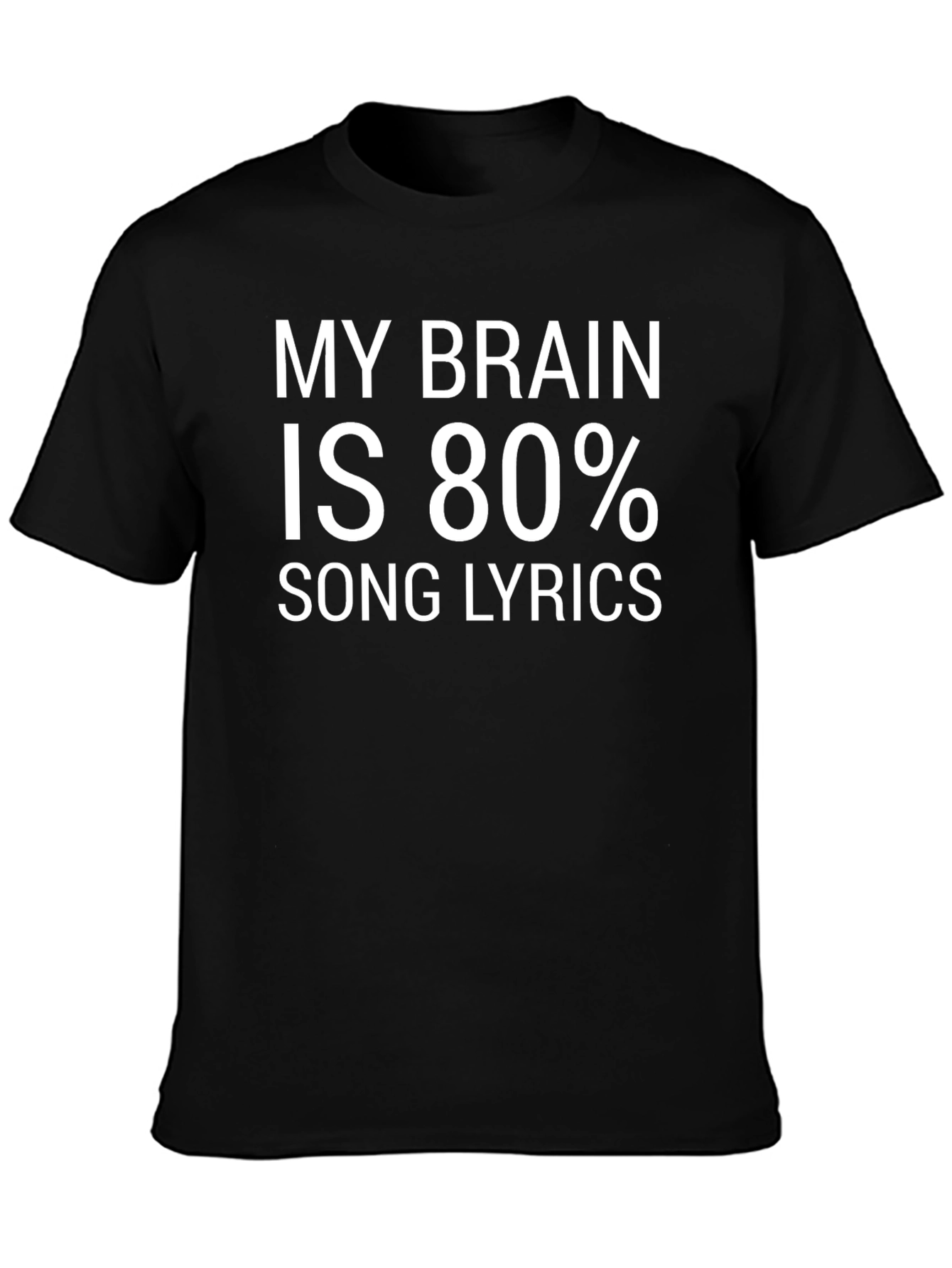 Song Lyrics Brain Humor T-Shirt