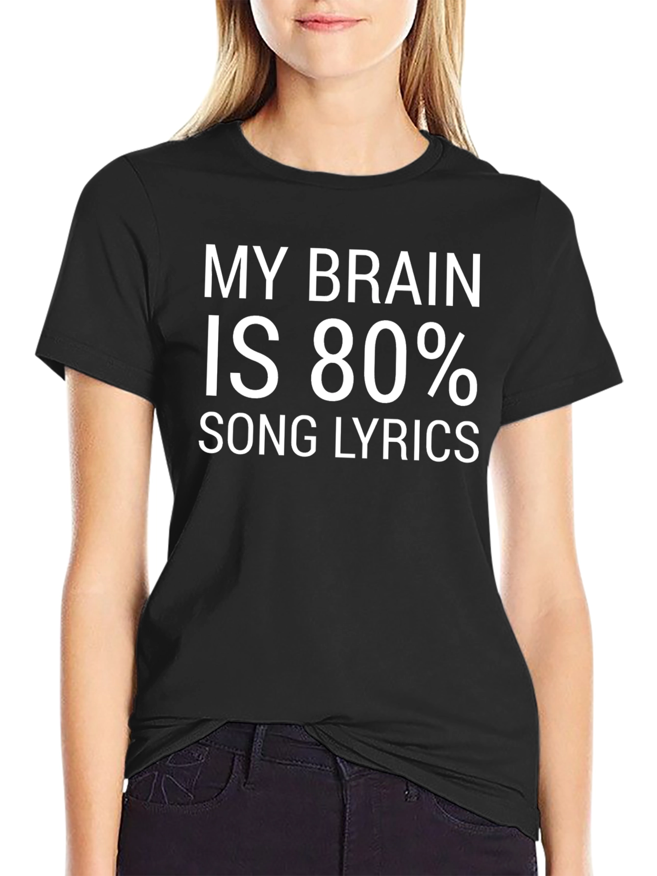 Song Lyrics Brain Humor T-Shirt