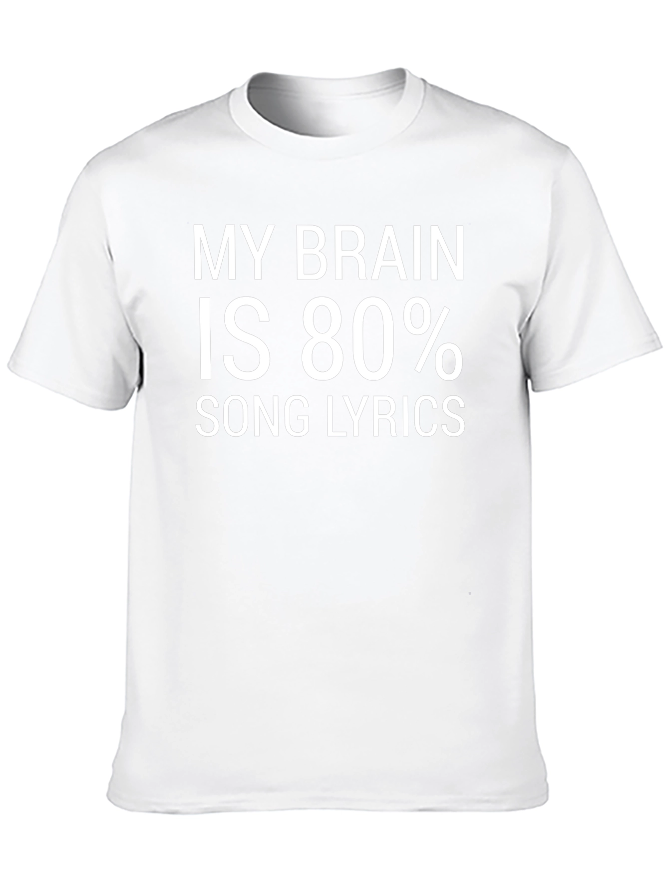 Song Lyrics Brain Humor T-Shirt