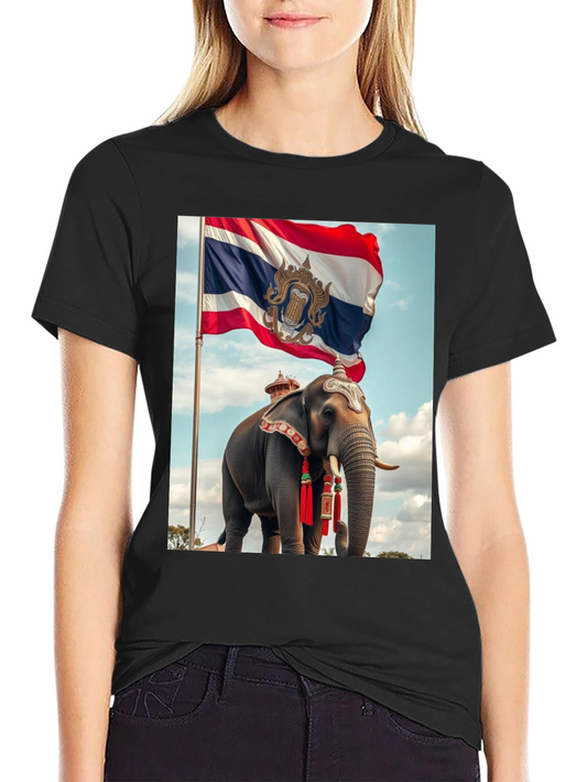 Thailand Elephant Flag Graphic Tee