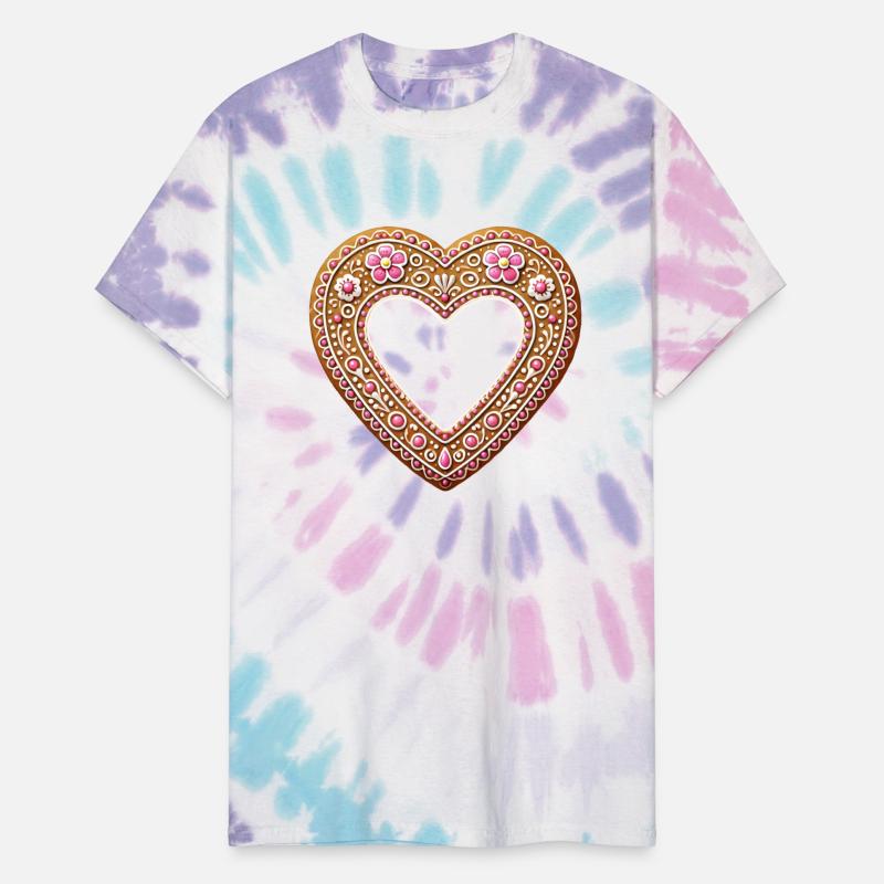 Gingerbread heart frame Tradition and love united