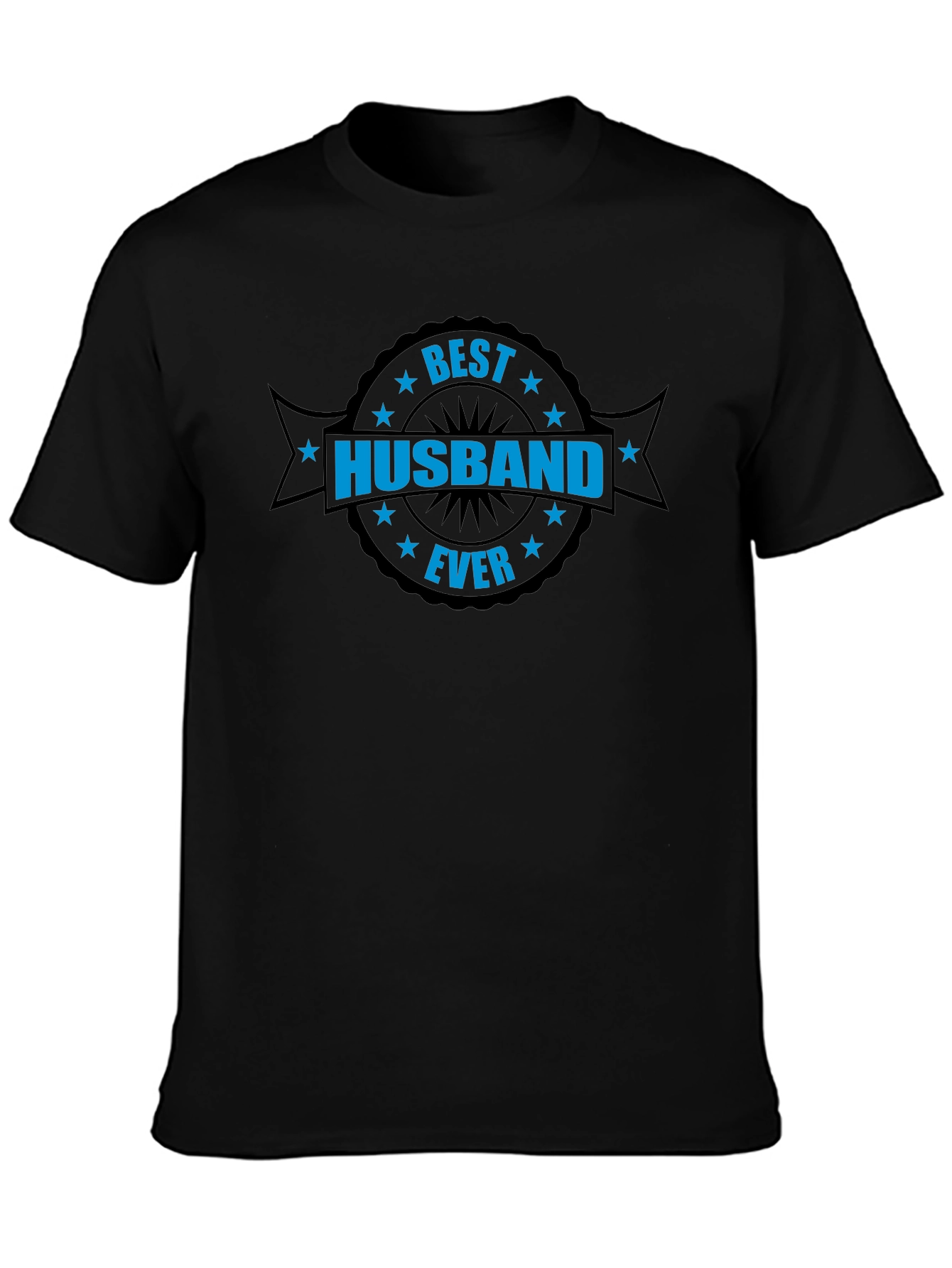 Best Husband Ever Black Crew Neck T-Shirt