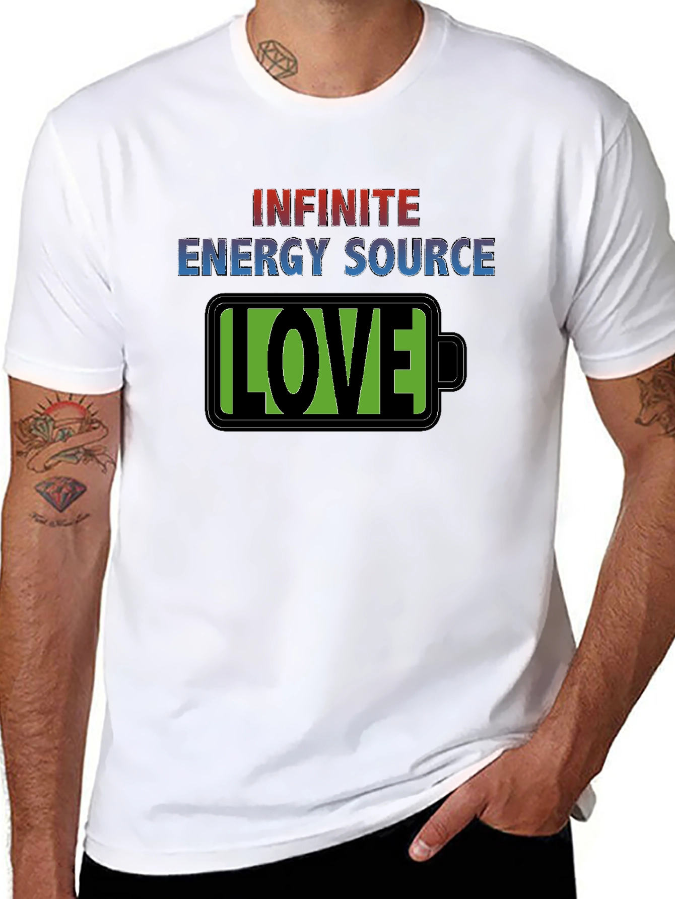 Infinite Energy Source LOVE Graphic T-Shirt