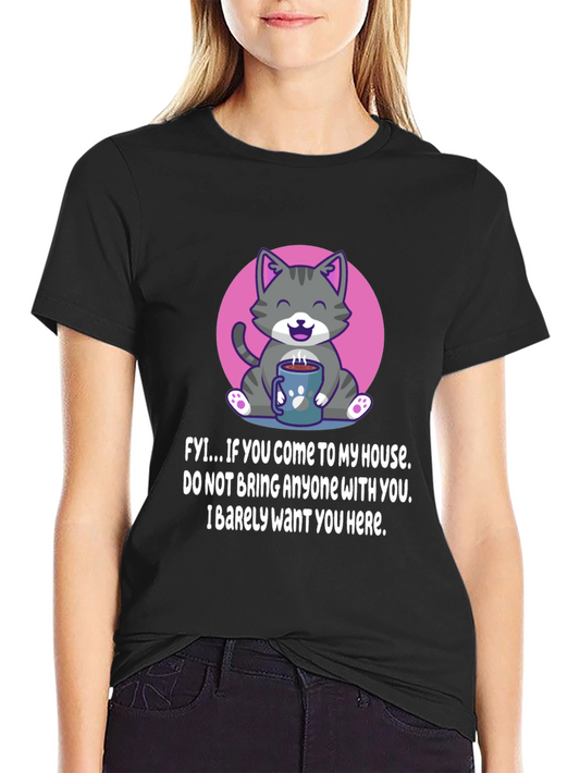 Cat Lover T-Shirt: FYI House Rules