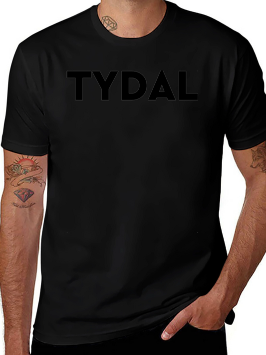 TYDAL Black Cotton Graphic Tee - Casual Wear