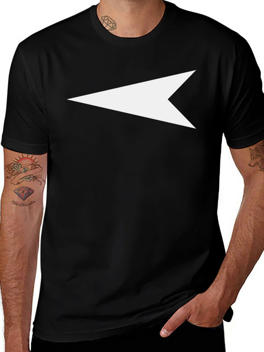 Black Tee with Arrow Graphic