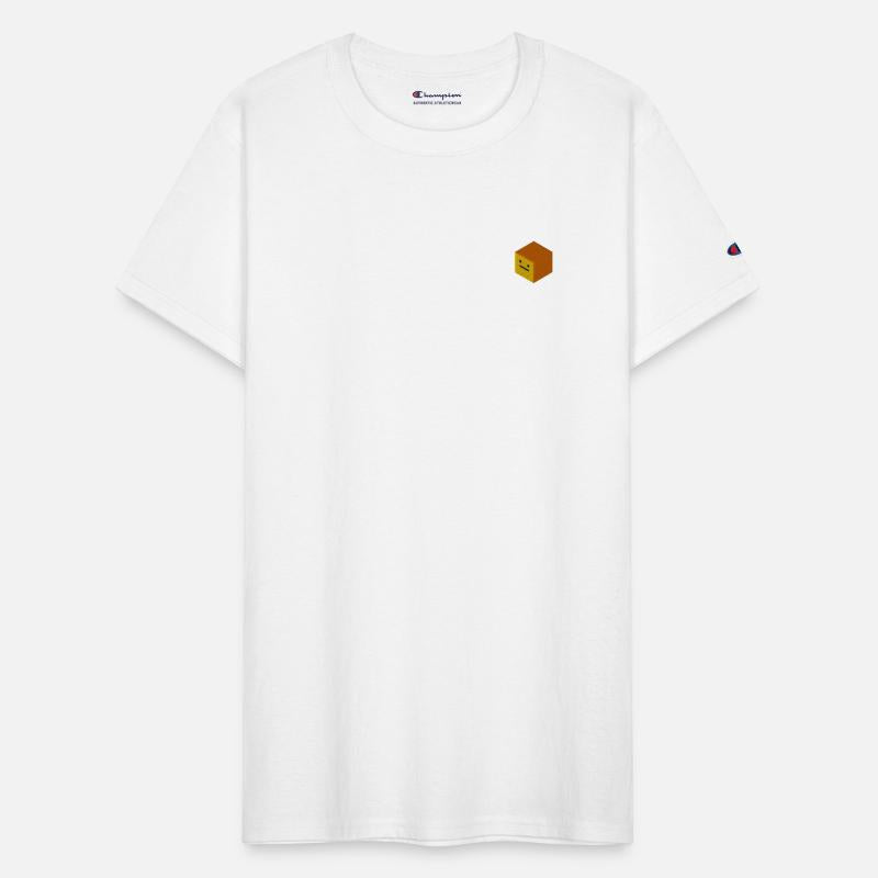 Golden cube embroidered