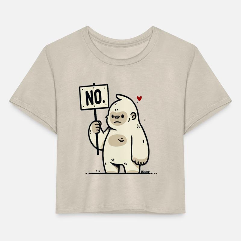Gorilla Says No – Cute Protest
