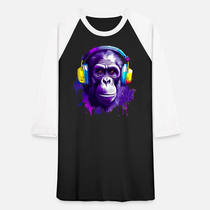 Gorilla with Headphones Music Monkey