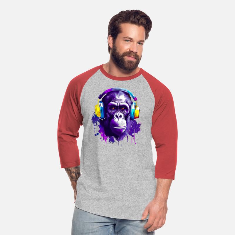 Gorilla with Headphones Music Monkey