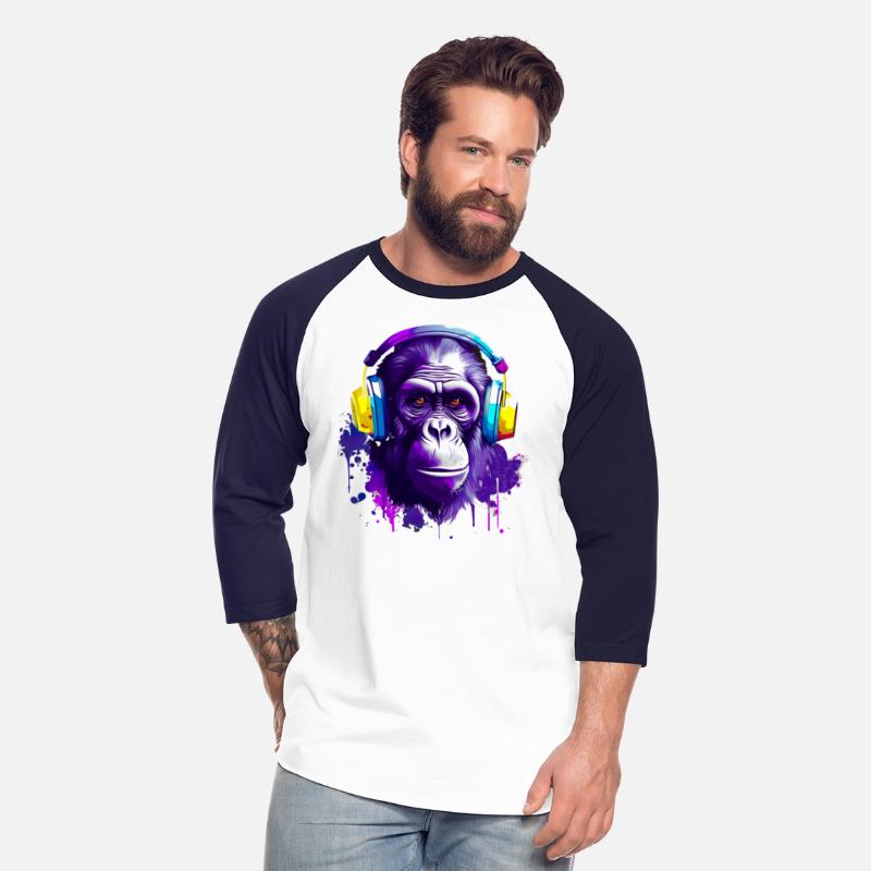 Gorilla with Headphones Music Monkey