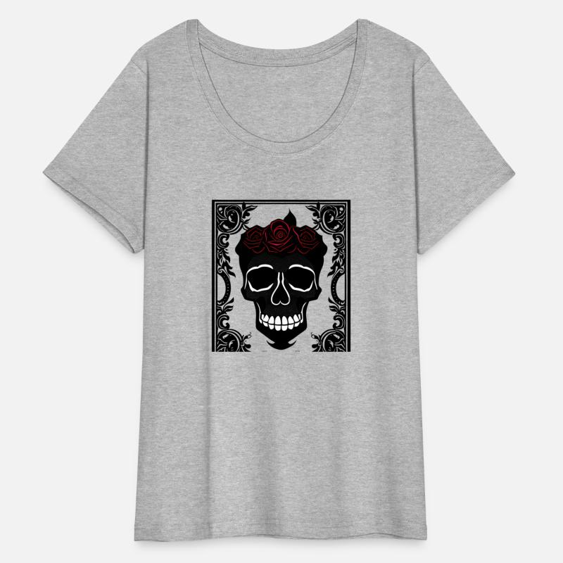 Gothic Skull and Roses