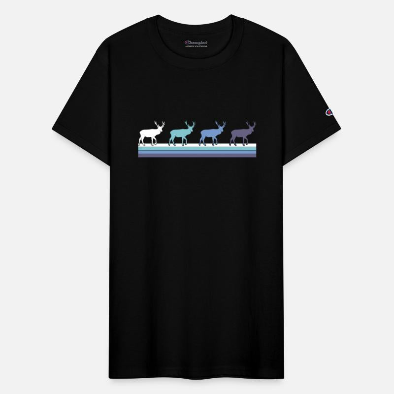 Gradient Deer Silhouette