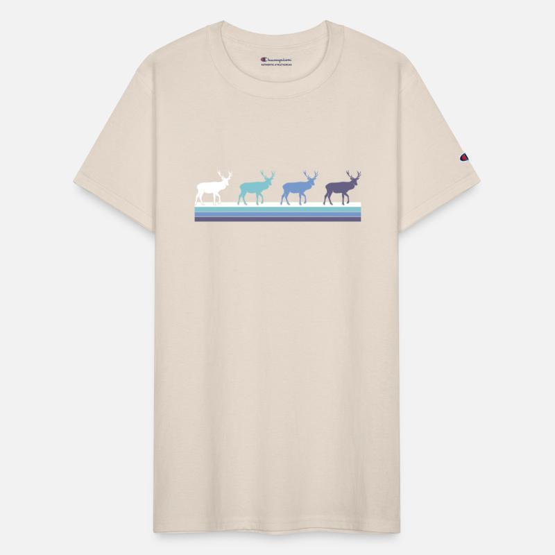 Gradient Deer Silhouette