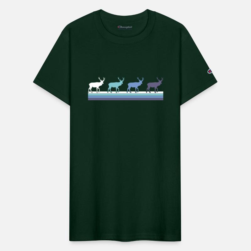 Gradient Deer Silhouette