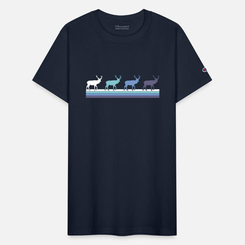 Gradient Deer Silhouette