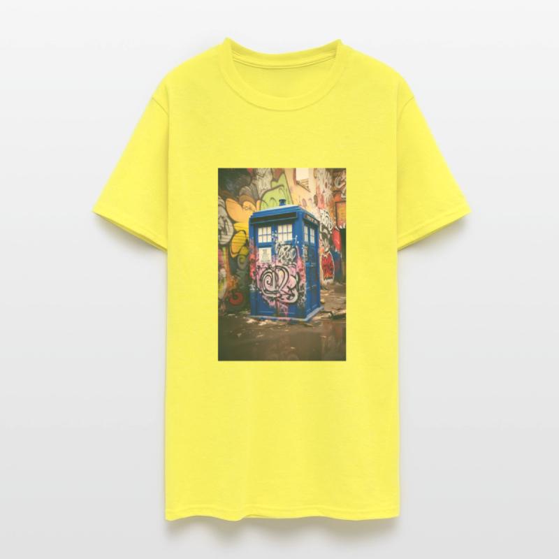 Graffiti-Covered Time Machine