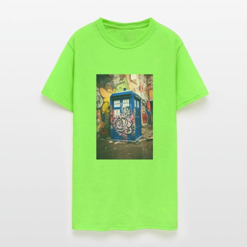 Graffiti-Covered Time Machine