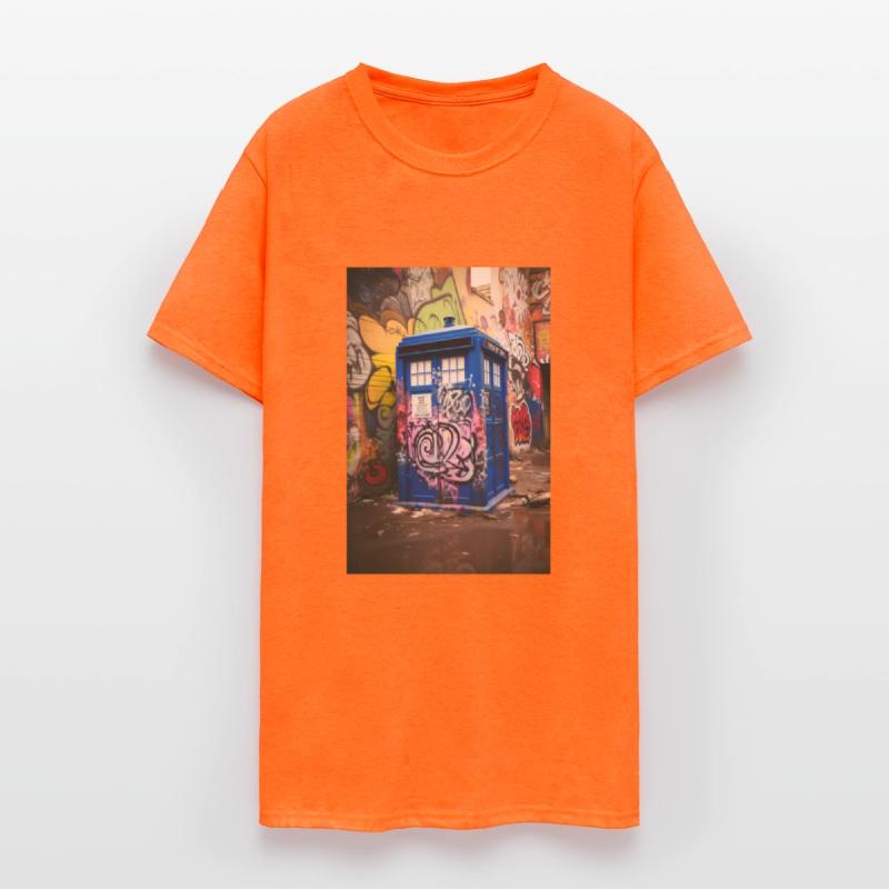 Graffiti-Covered Time Machine