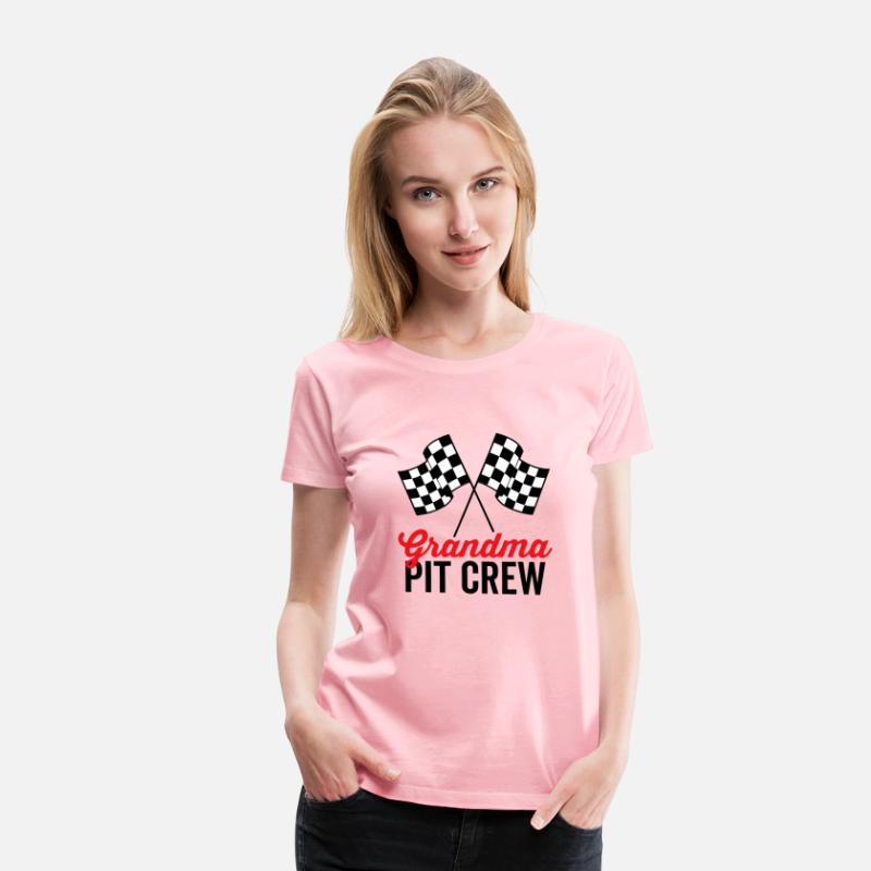 Grandma Pit Crew for Racing Party Costume Team