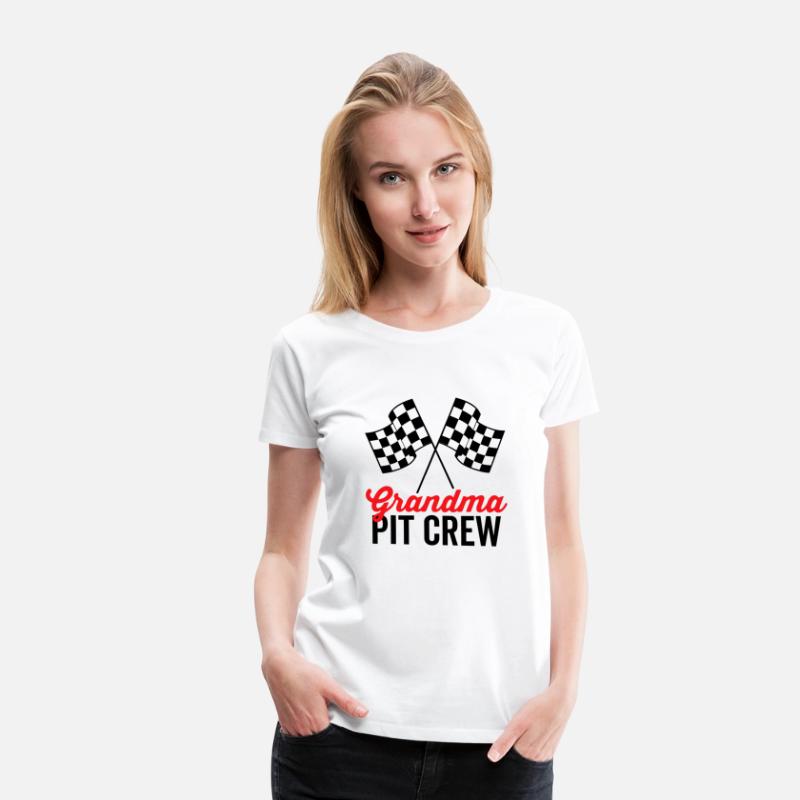 Grandma Pit Crew for Racing Party Costume Team