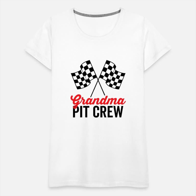 Grandma Pit Crew for Racing Party Costume Team