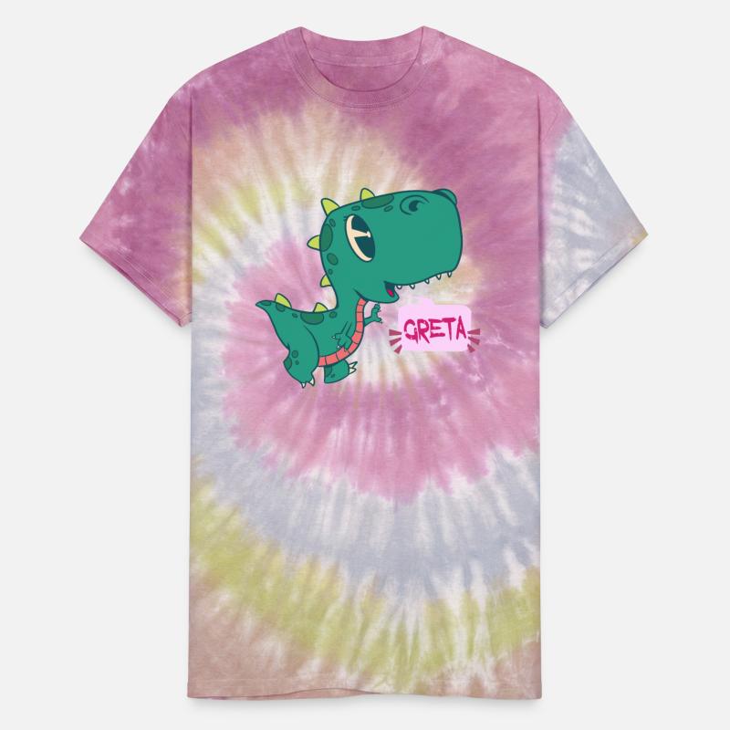 GRETA - Lovely girl name with cute dinosaur