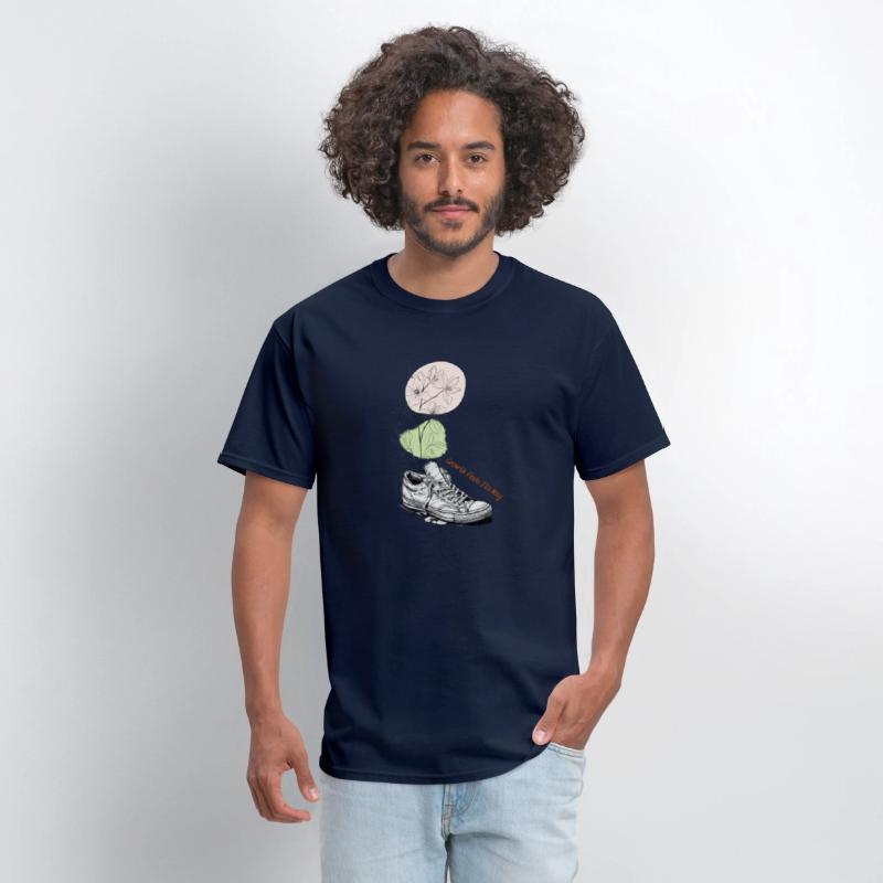 Growth Finds Its Way Line Art Floral Sneaker Tee