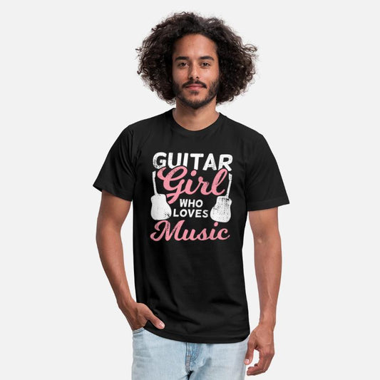Guitar Girl Who Loves Music