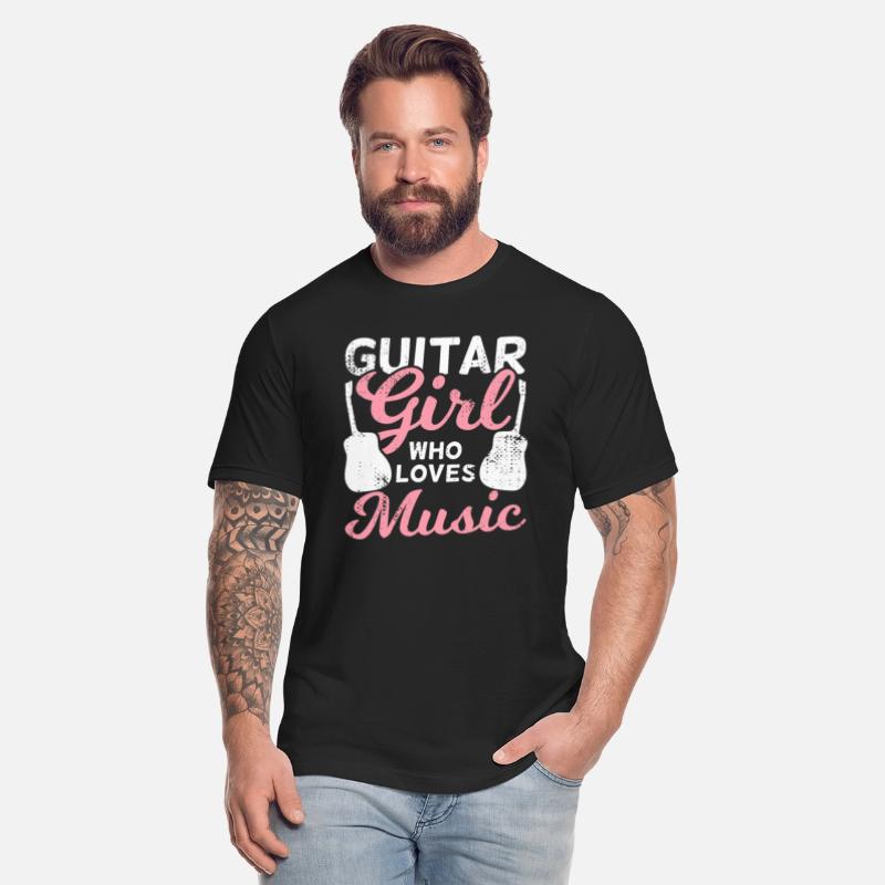 Guitar Girl Who Loves Music