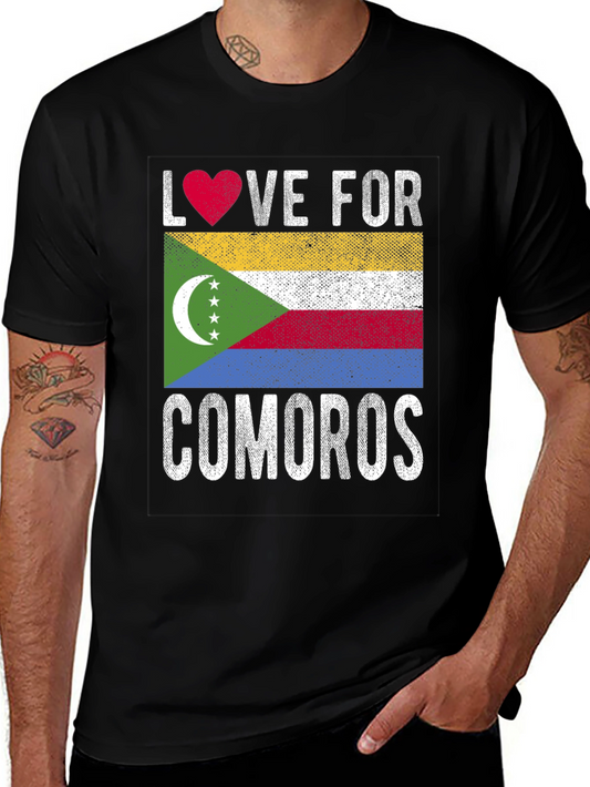 Love for Comoros Flag T-Shirt