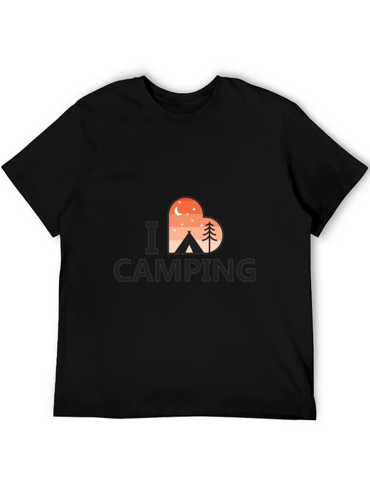 Camping Lover T-Shirt - Heart Design