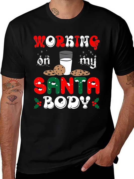 Working on my Santa Body T-Shirt - Holiday Tee