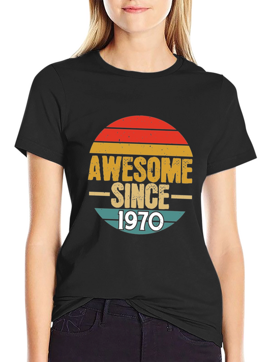 Awesome Since 1970 T-Shirt Retro Design