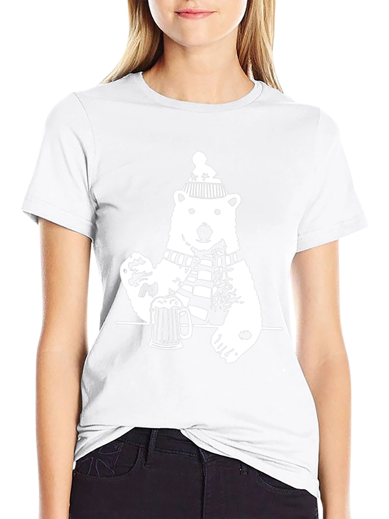 Polar Bear Beer Lover T-Shirt - Winter Fun