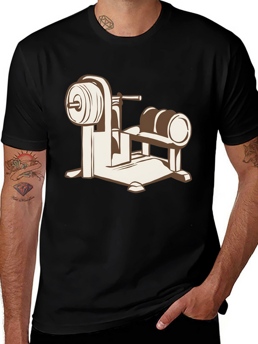 Weightlifting T-Shirt: Gym Equipment Design