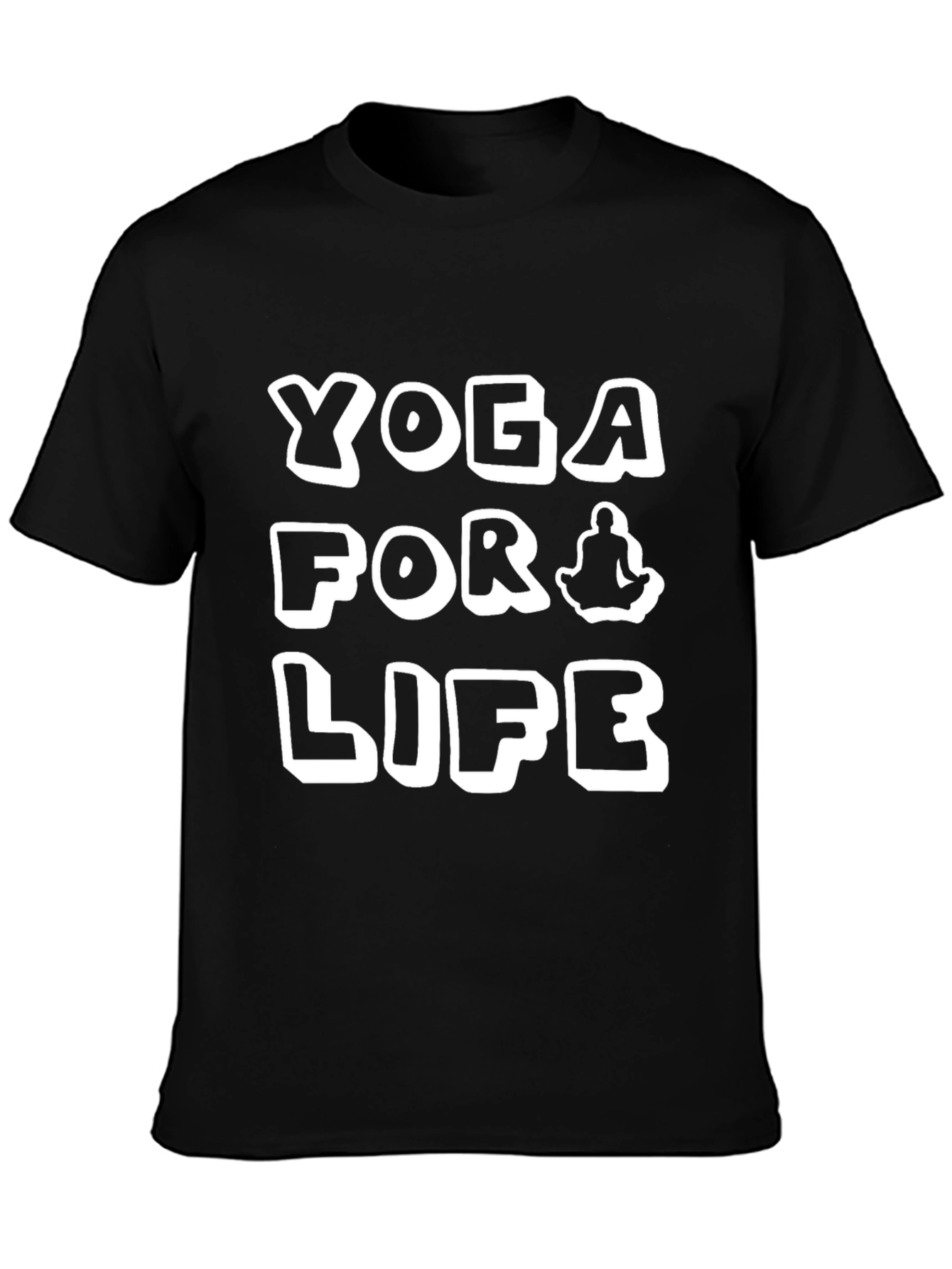 Yoga for Life T-Shirt Black