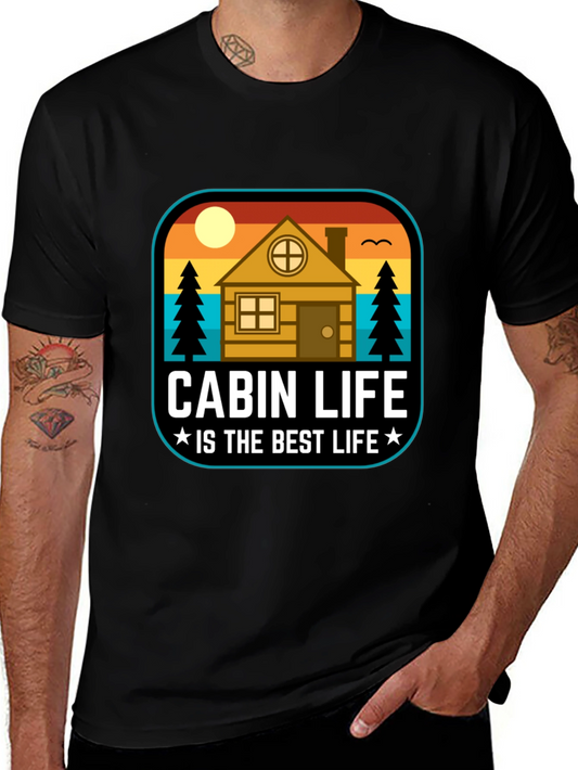 Cabin Life T-Shirt - Outdoor Adventure Tee